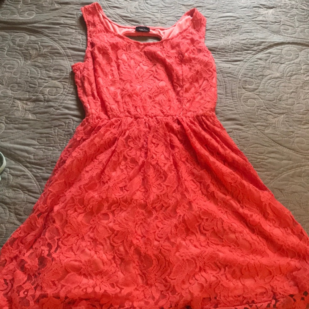 Lacy pink sundress
